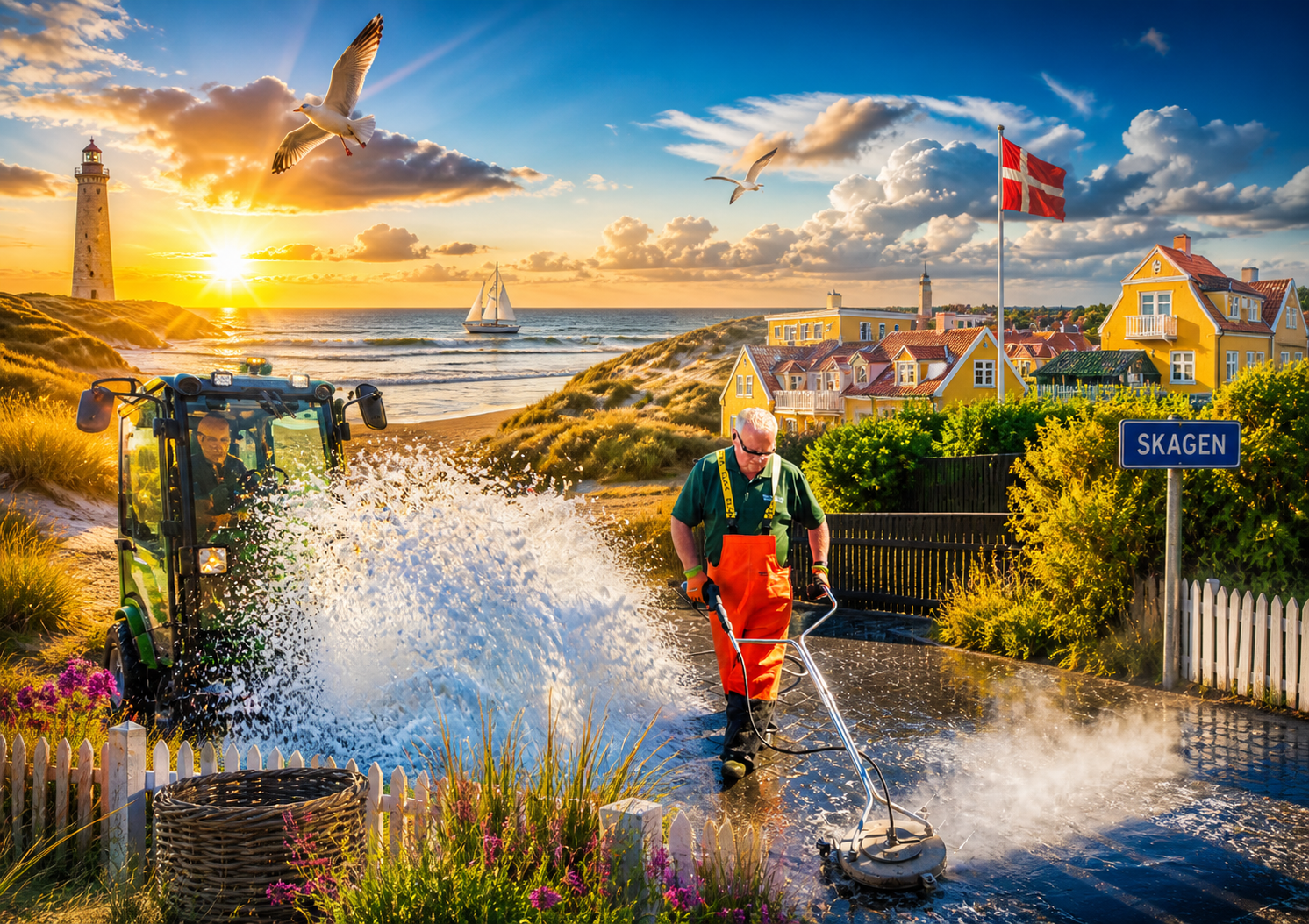 Illustration af ejendomsservice i Skagen